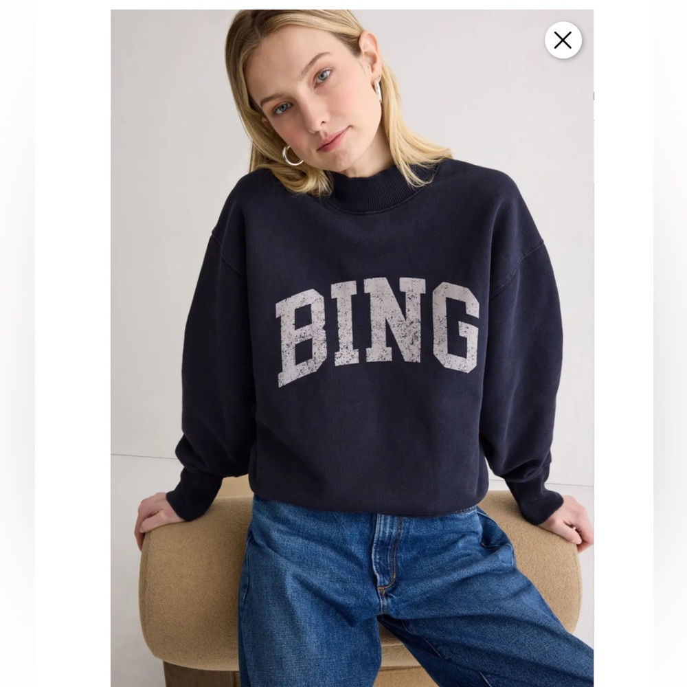 Anine Bing Bradie Sweatshirt, Size: S - Picture 2 of 13
